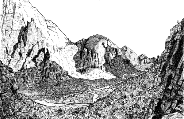 Zion Canyon from Angels Landing